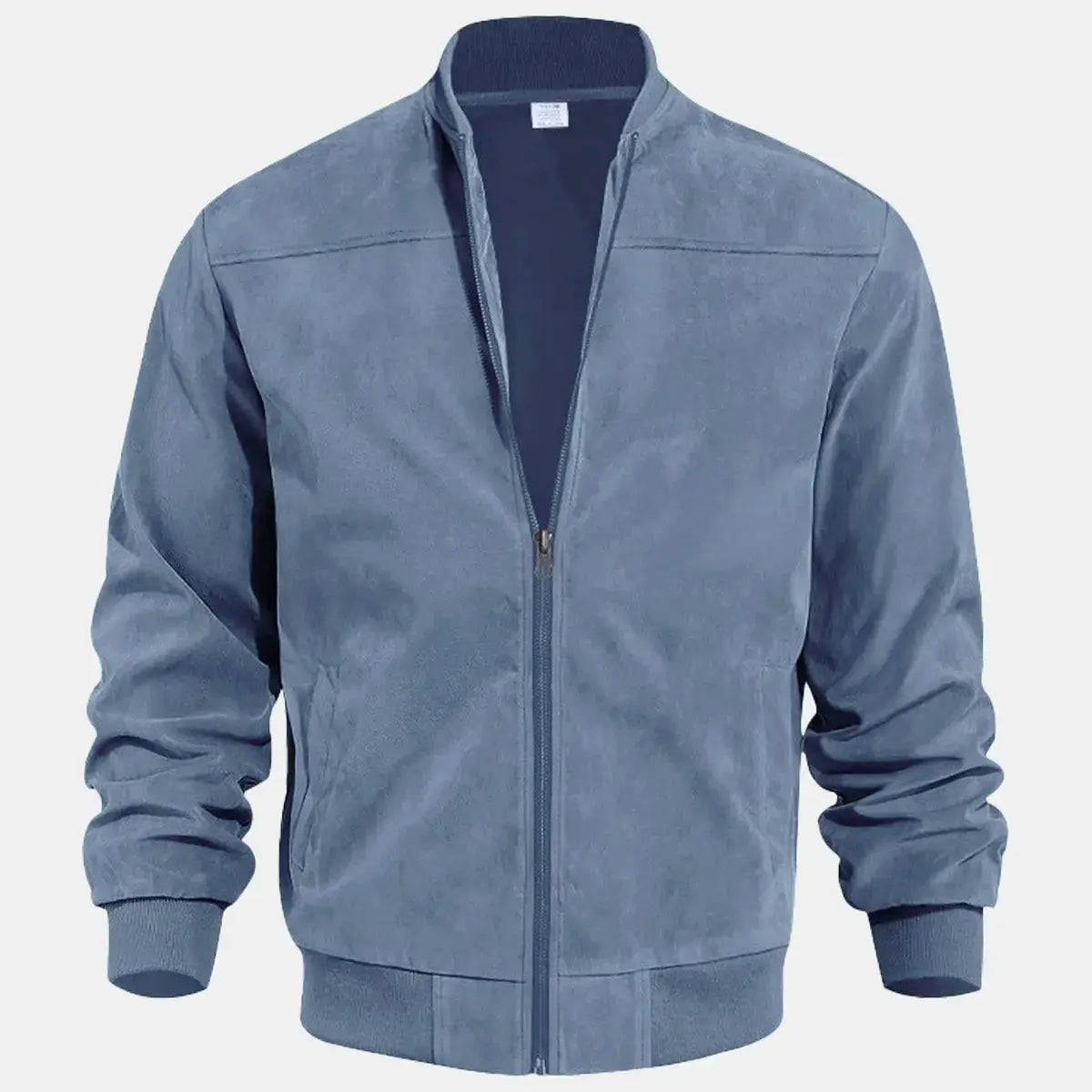 Men's Suede-Feel Bomber Jacket ElevenOasis