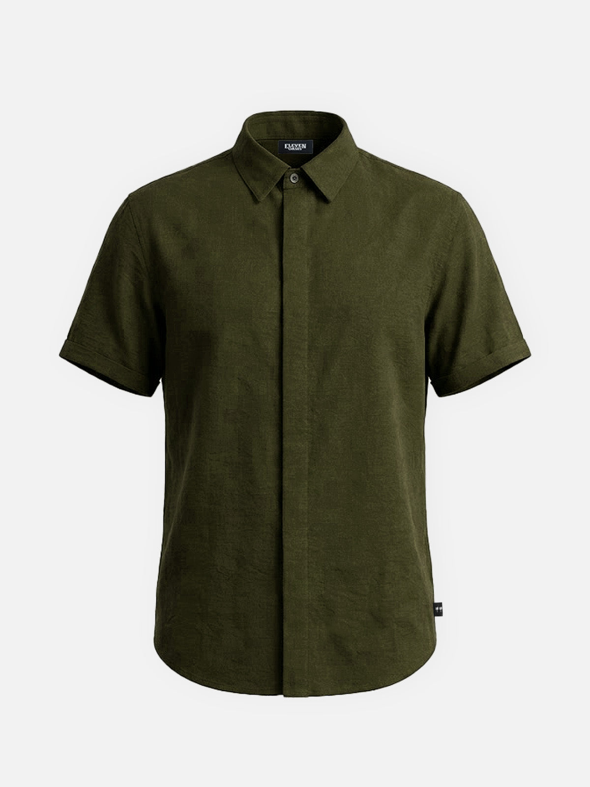 Tall Men's Classic Short Sleeve Spread Collar Shirt Eleven Oasis