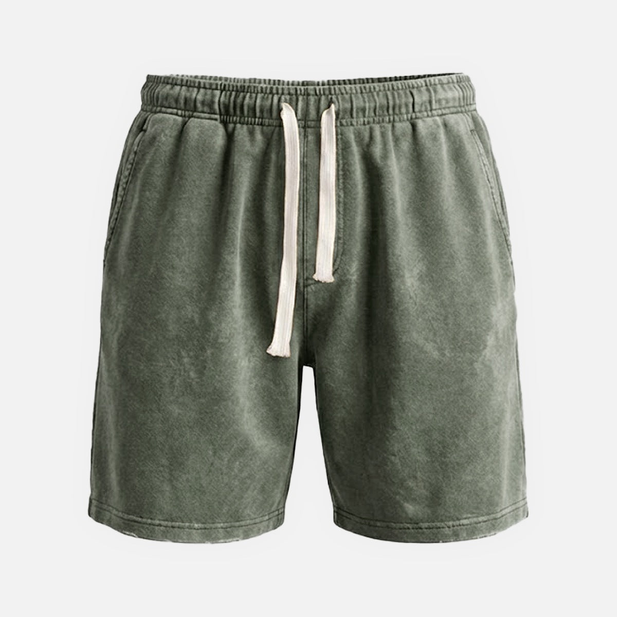 Men's Washed Cotton Drawstring Shorts ElevenOasis
