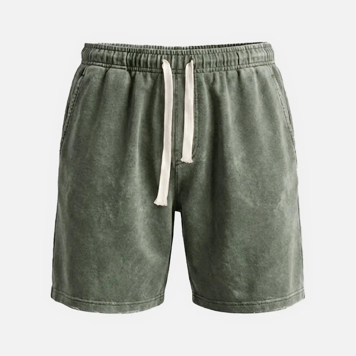 Men's Washed Cotton Drawstring Shorts ElevenOasis
