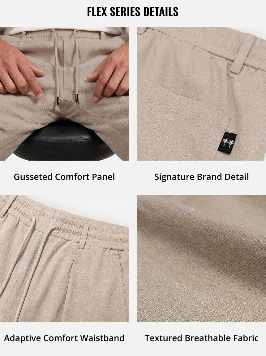 Tall Men's Relaxed Rayon Blend Straight Leg Pants Eleven Oasis