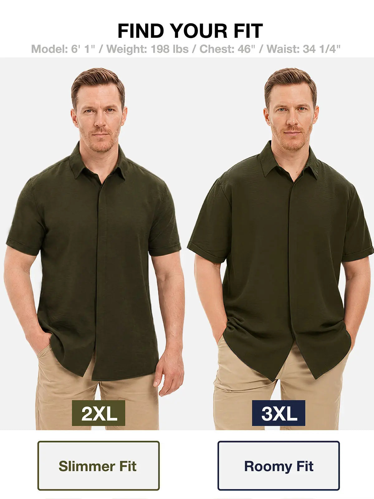 Men's FlexComfort™ Classic Short Sleeve Shirt ElevenOasis