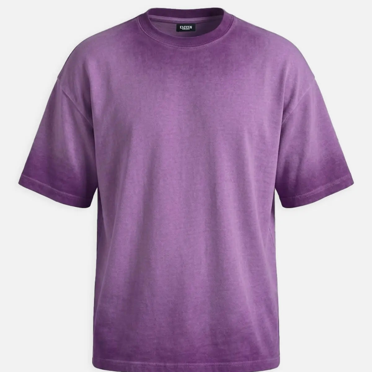 Men's Washed Gradient Crew Neck T-Shirt ElevenOasis