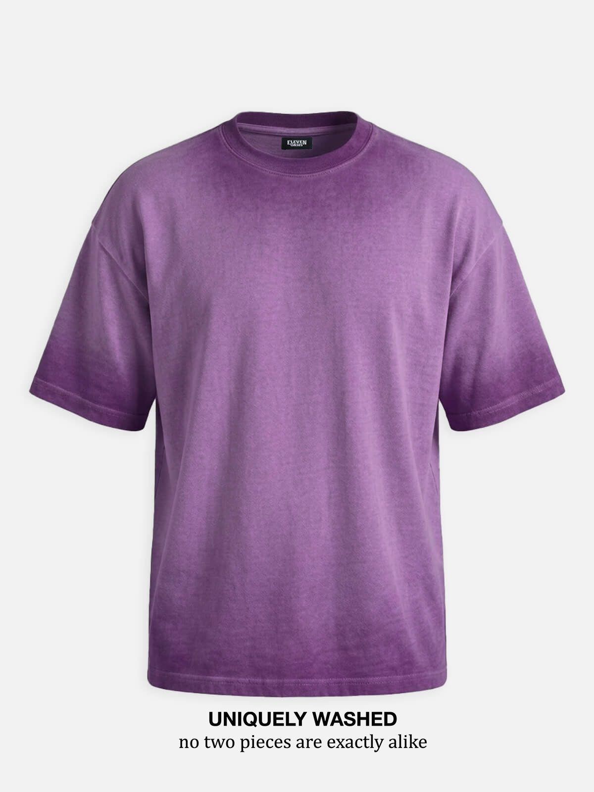 Men's Washed Gradient Crew Neck T-Shirt ElevenOasis