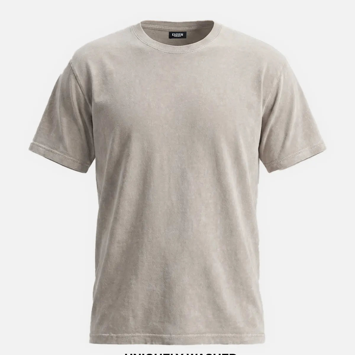 Men's Washed Cotton Short Sleeve T-Shirt ElevenOasis