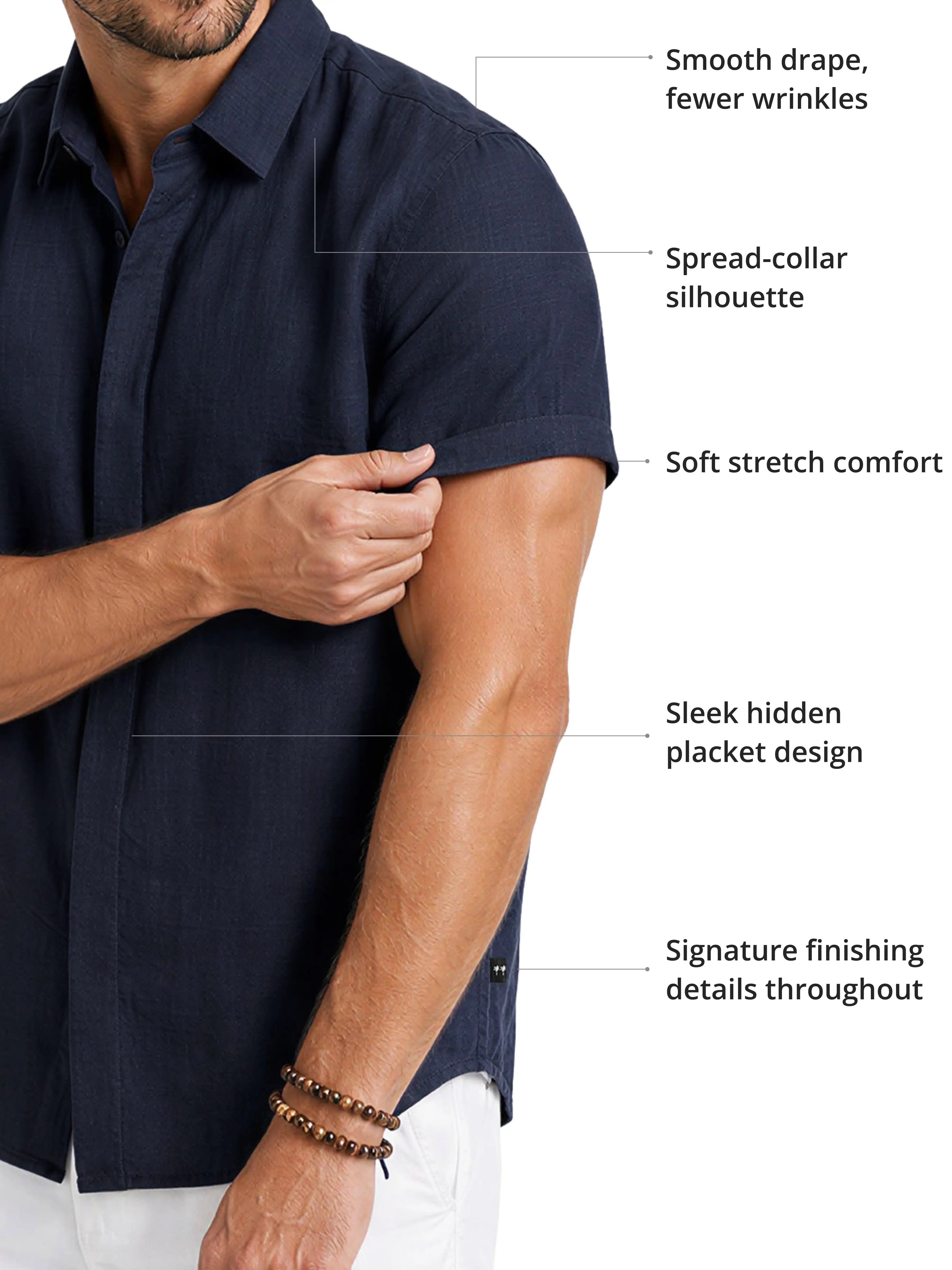 Men's FlexComfort™ Classic Short Sleeve Shirt ElevenOasis