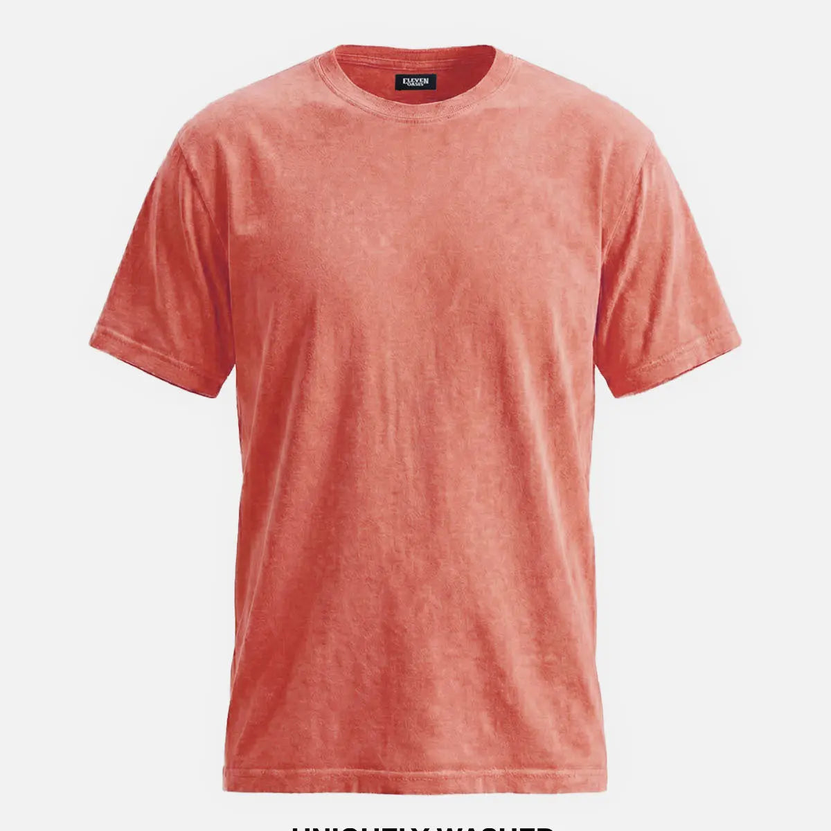 Men's Washed Cotton Short Sleeve T-Shirt ElevenOasis
