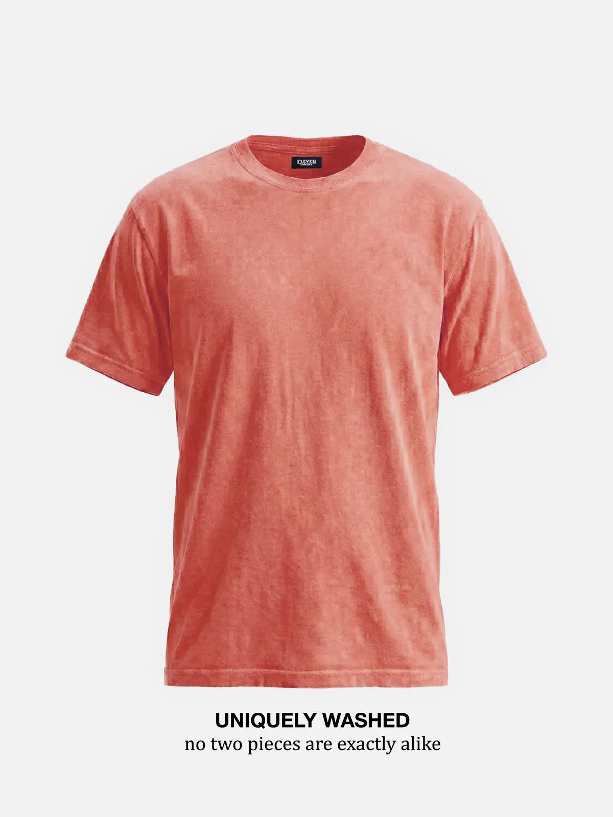 Men's Washed Cotton Short Sleeve T-Shirt ElevenOasis