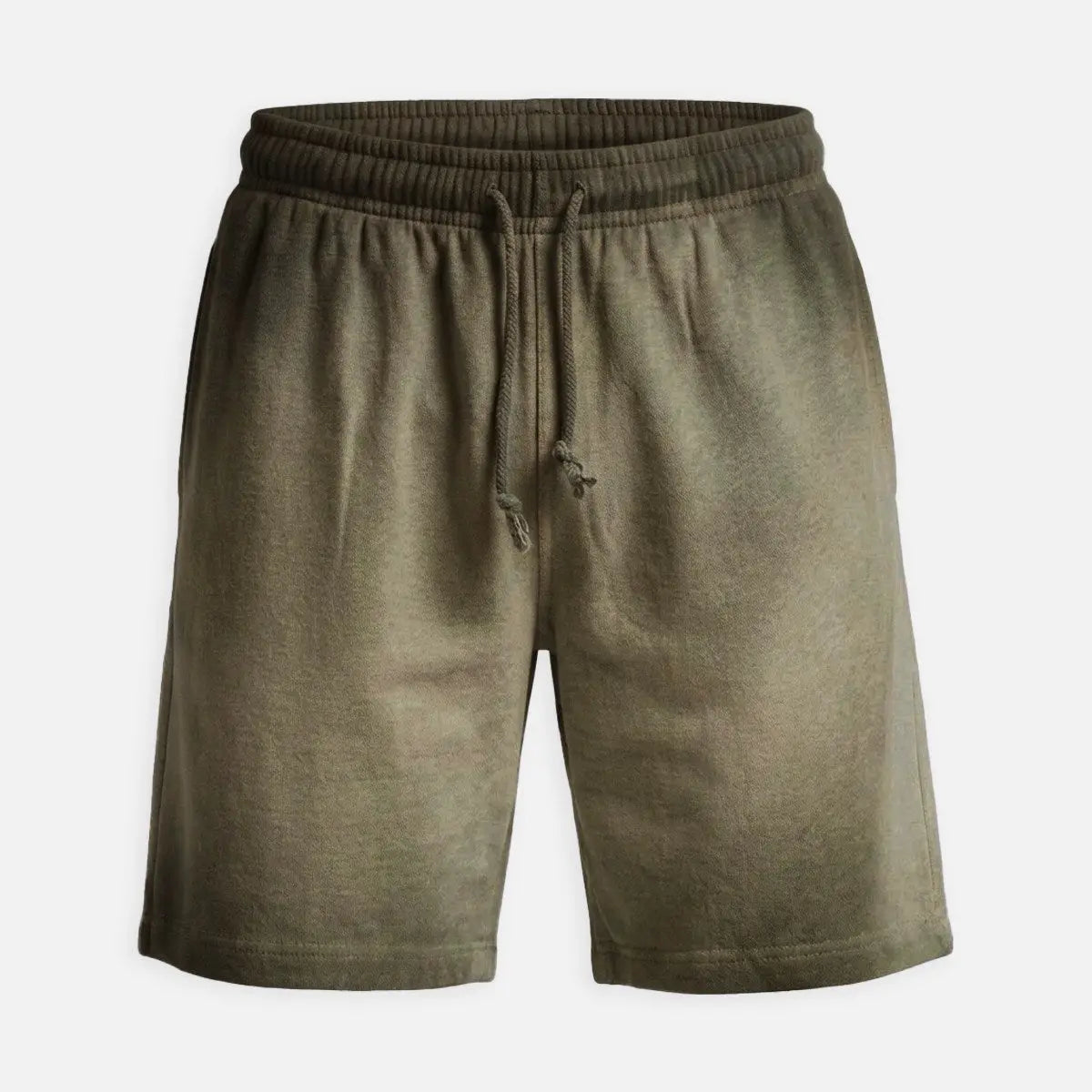 Men's Washed Gradient Drawstring Shorts