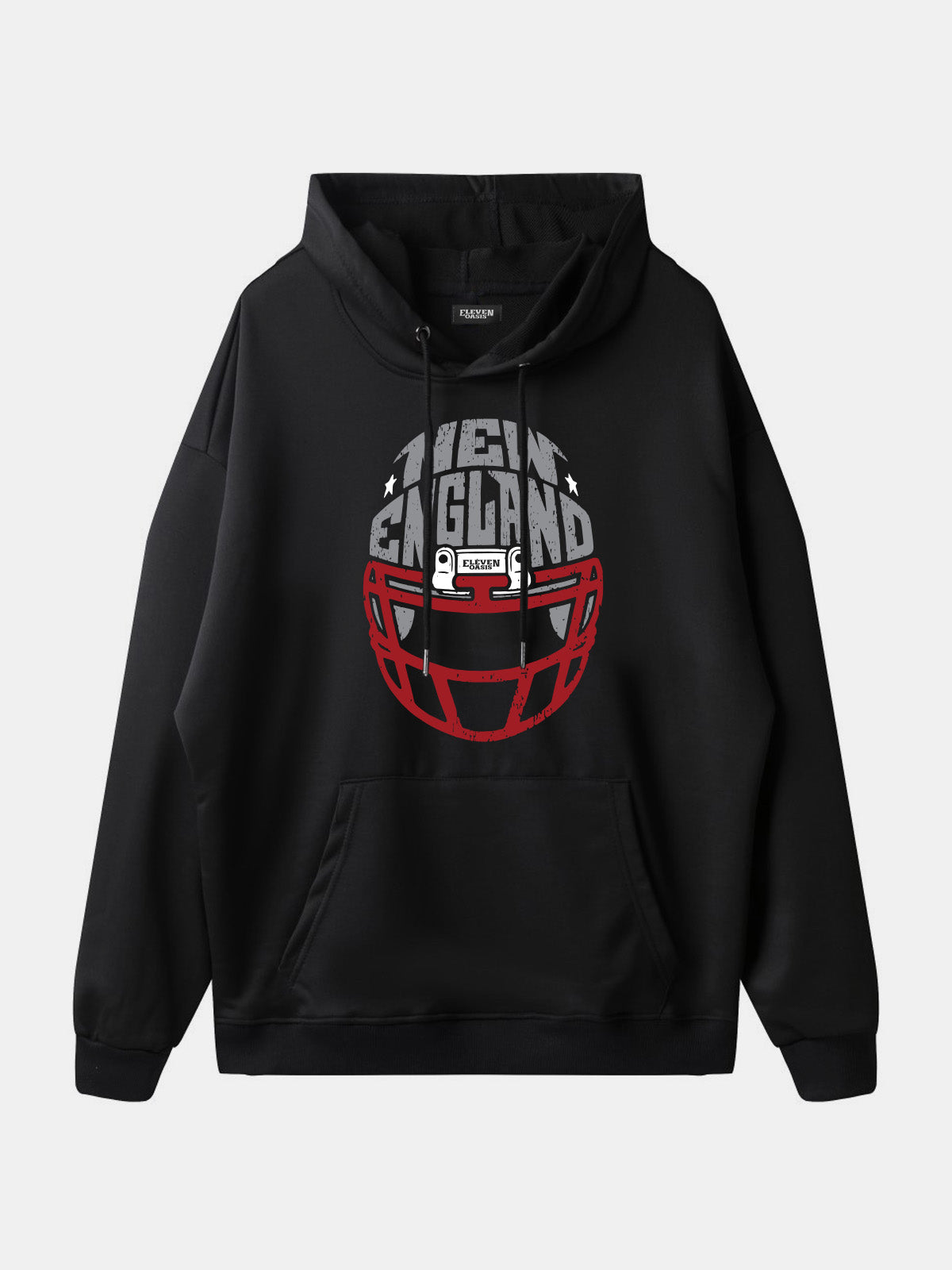 New England Football Helmet Graphic Hoodie Eleven Oasis