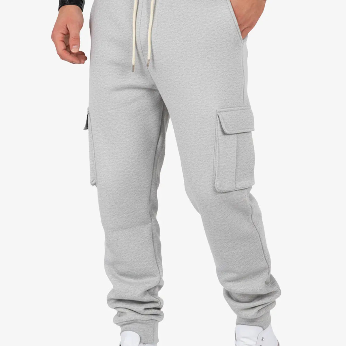 Men's Cargo Pocket Drawstring Jogger Pants ElevenOasis