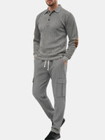 Men's Polo Sweatshirt Cargo Lounge Set Eleven Oasis