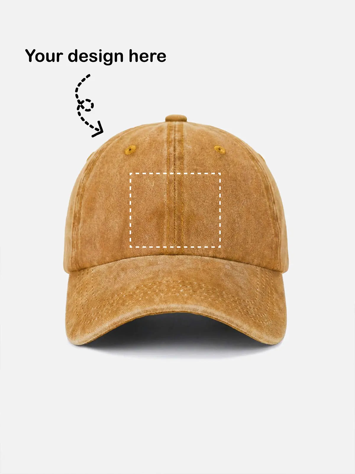 Customizable Washed Cotton Baseball Cap ElevenOasis