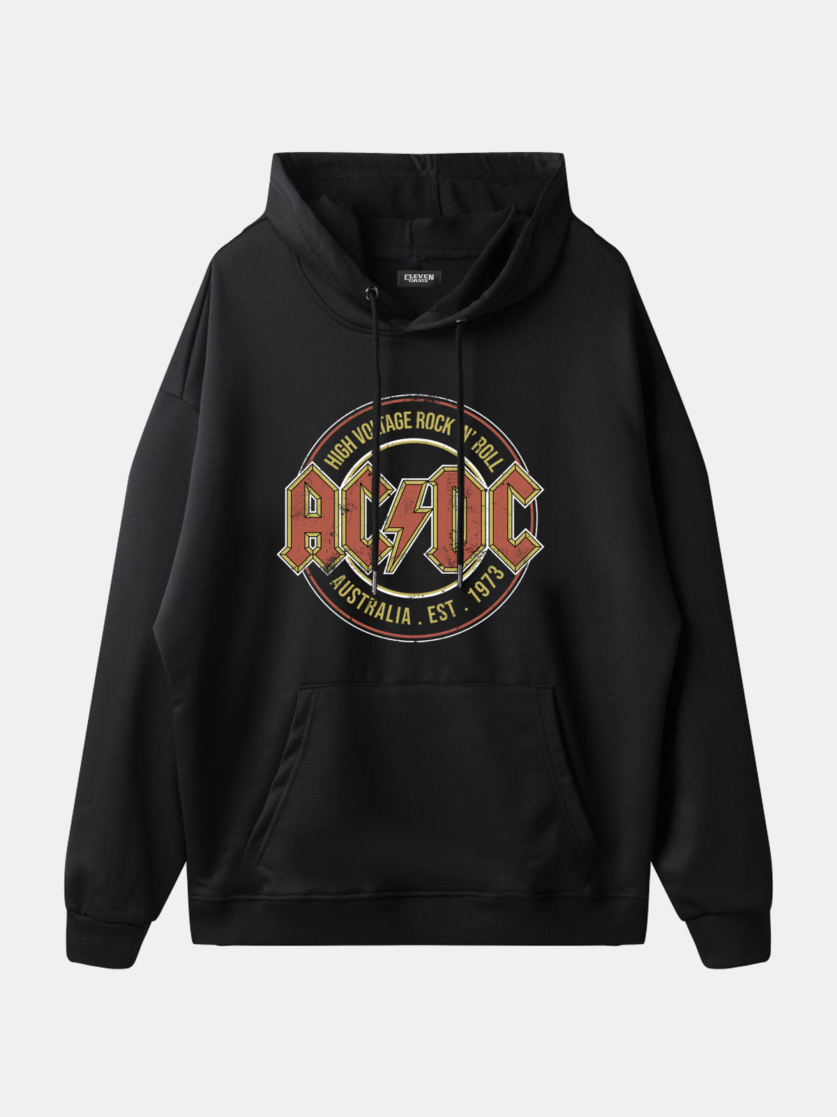 AC/DC High Voltage Vintage Band Hoodie Eleven Oasis