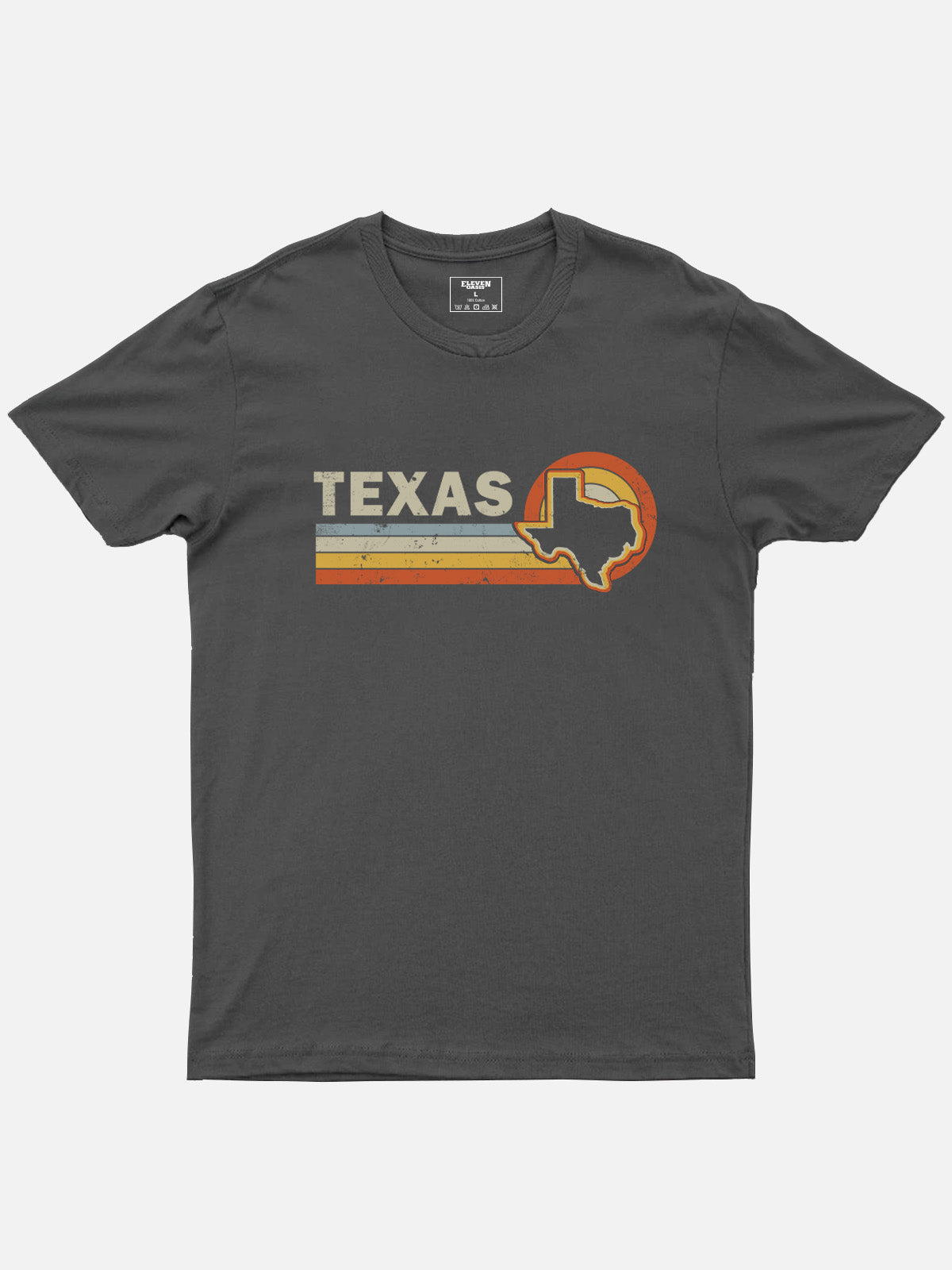 Retro Texas Sunset Cotton T-Shirt Eleven Oasis