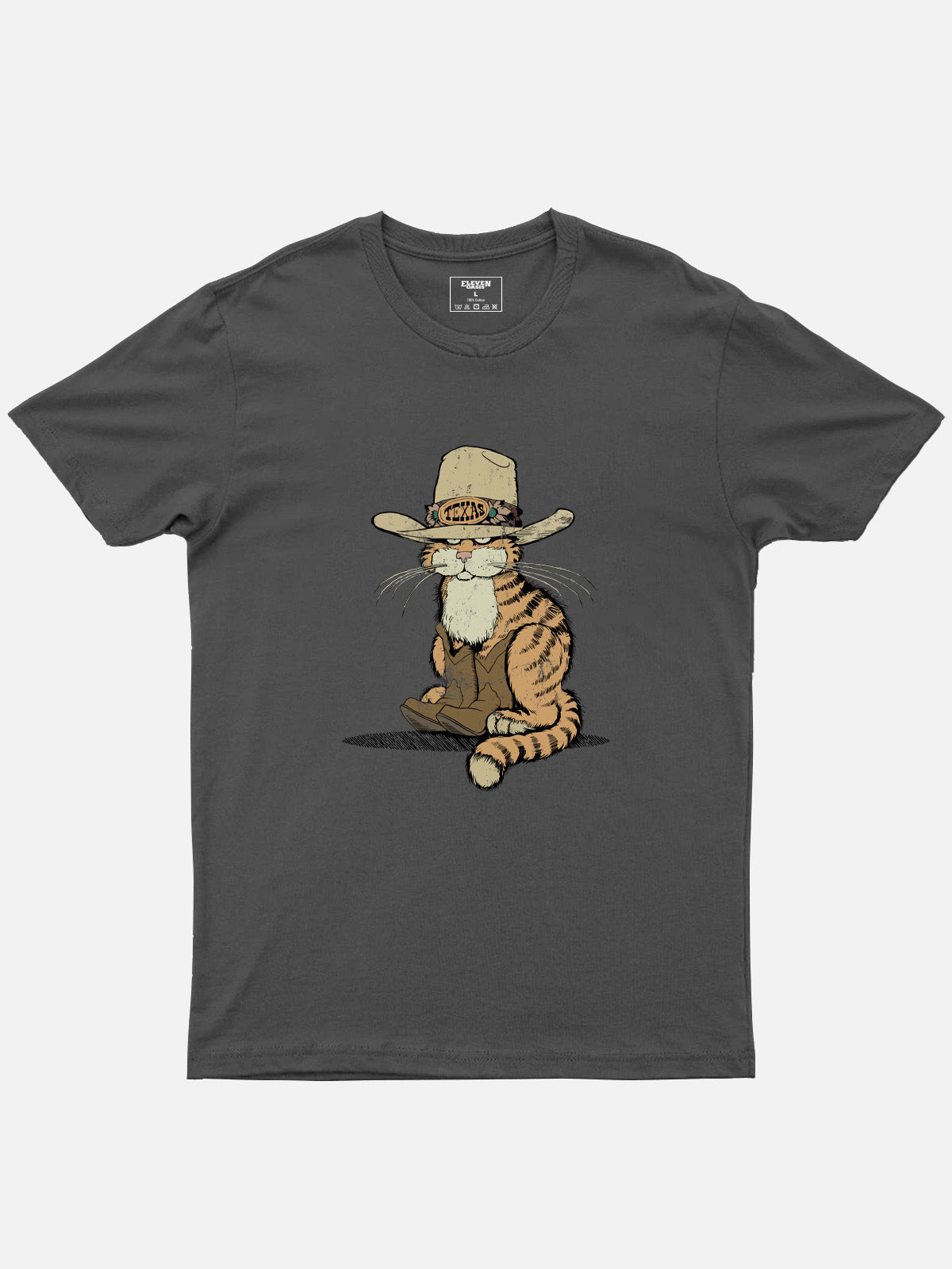 Cowboy Puss in Boots Cotton T-Shirt Eleven Oasis