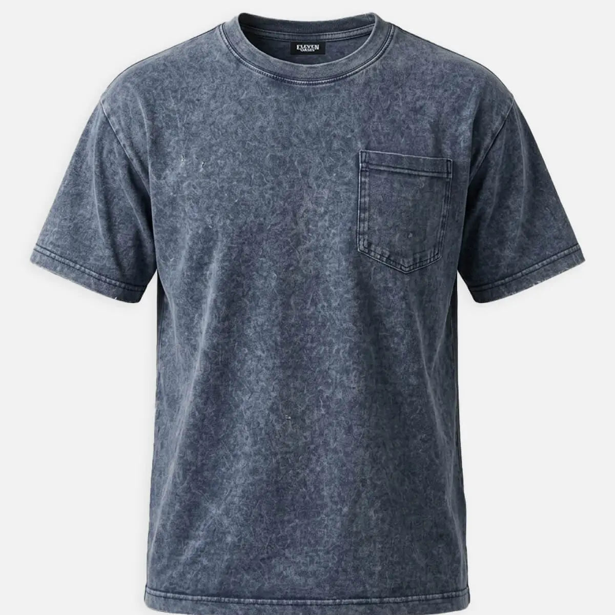 Men's Washed Pocket Crew Neck T-Shirt Eleven Oasis