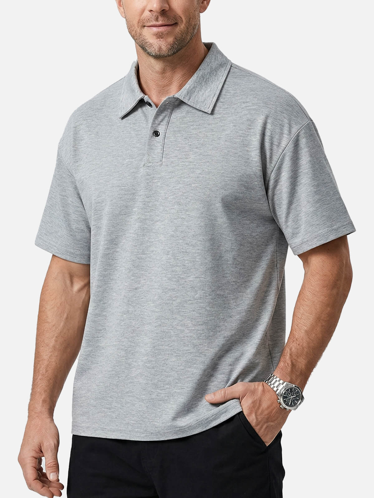 Men's Classic Solid Short Sleeve Polo Shirt Eleven Oasis