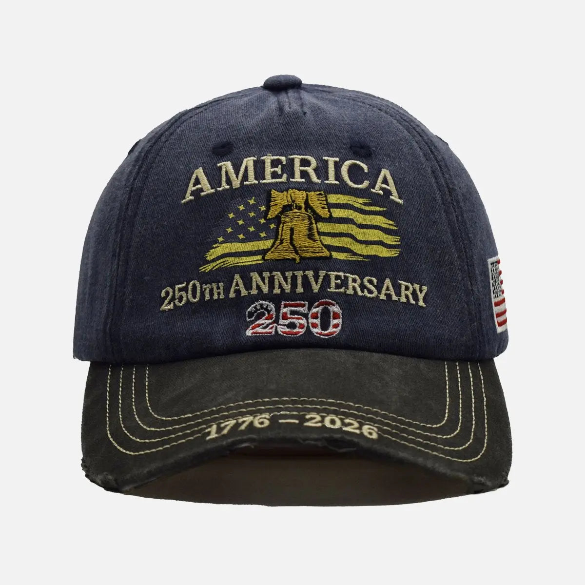 America 250th Anniversary Embroidered Baseball Cap ElevenOasis