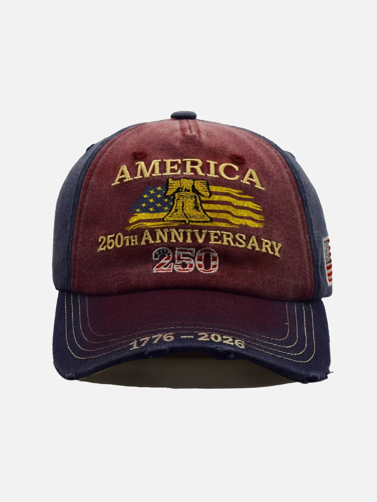 America 250th Anniversary Embroidered Baseball Cap ElevenOasis