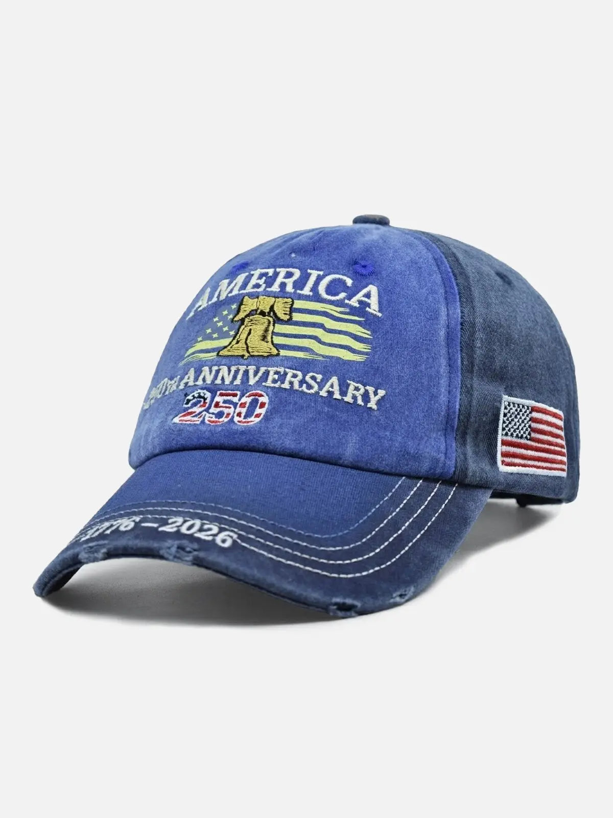 America 250th Anniversary Embroidered Baseball Cap ElevenOasis