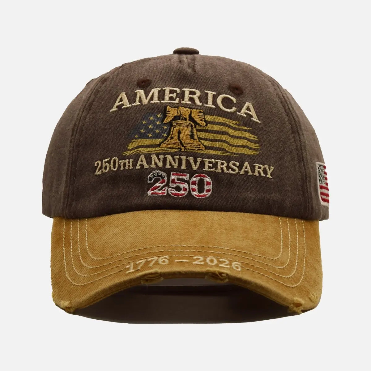 America 250th Anniversary Embroidered Baseball Cap ElevenOasis