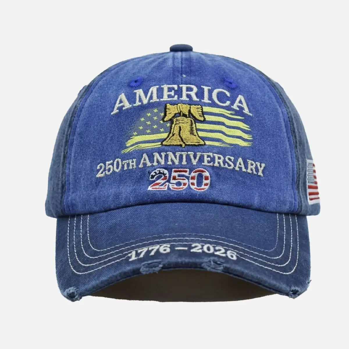 America 250th Anniversary Embroidered Baseball Cap ElevenOasis