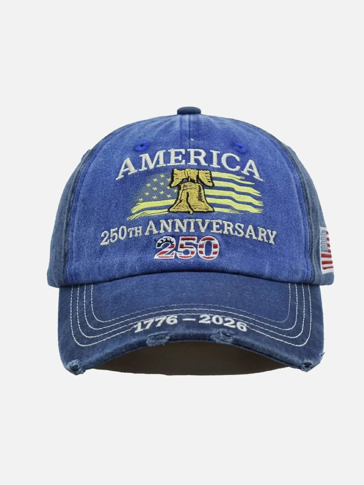 America 250th Anniversary Embroidered Baseball Cap ElevenOasis