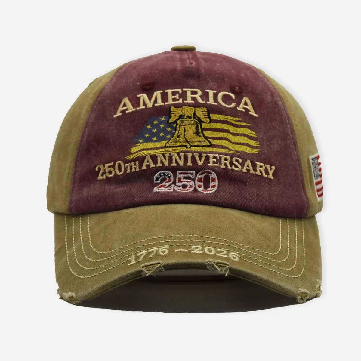 America 250th Anniversary Embroidered Baseball Cap ElevenOasis