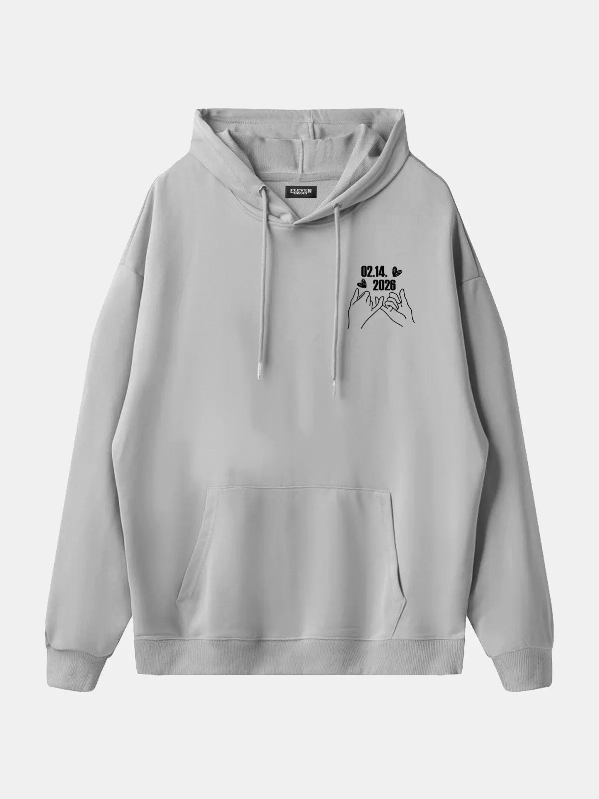 Custom Date Memory Hoodie Eleven Oasis