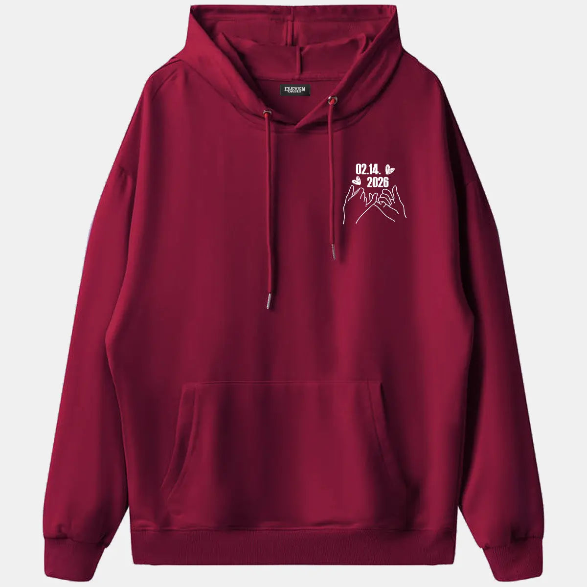 Custom Date Memory Hoodie Eleven Oasis
