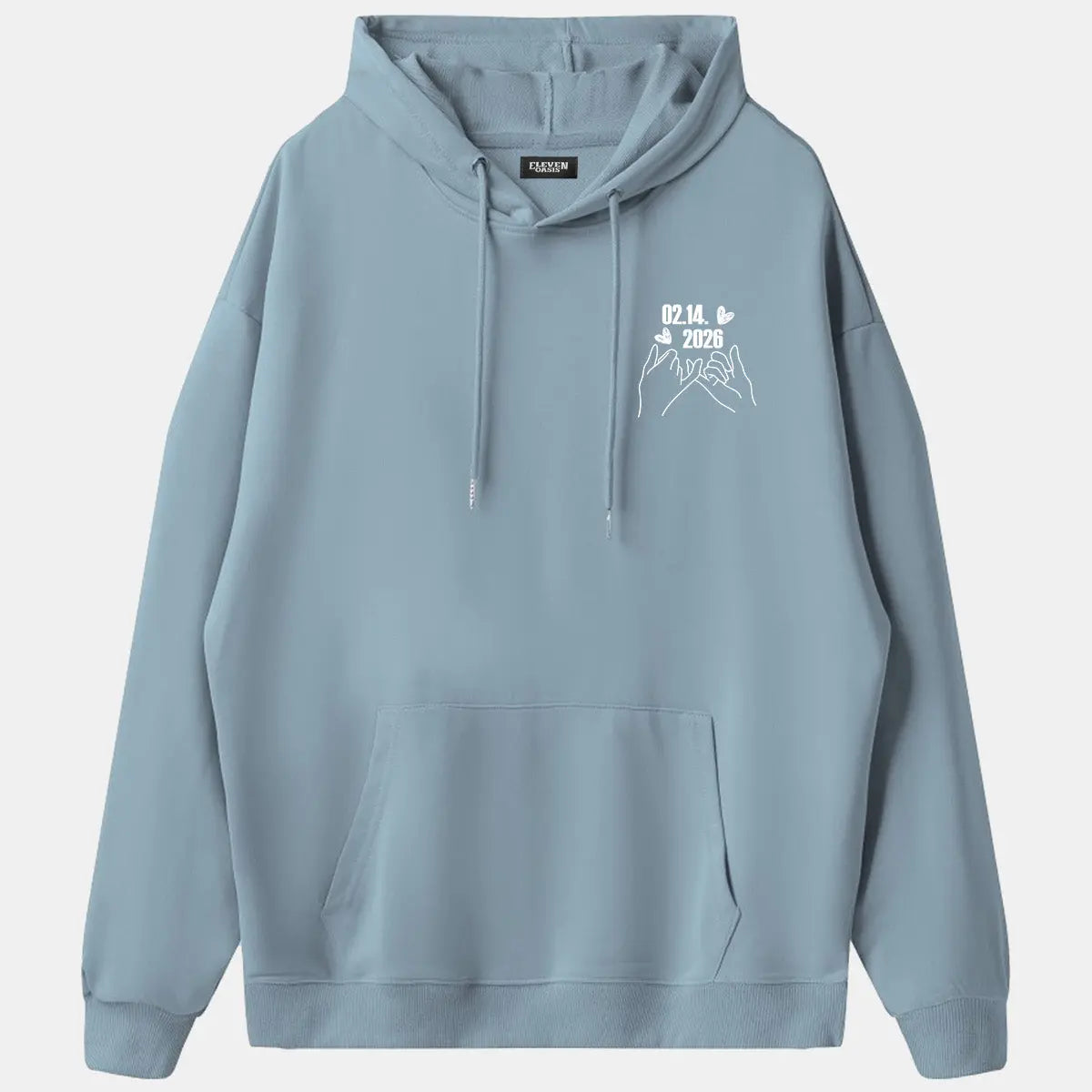 Custom Date Memory Hoodie Eleven Oasis