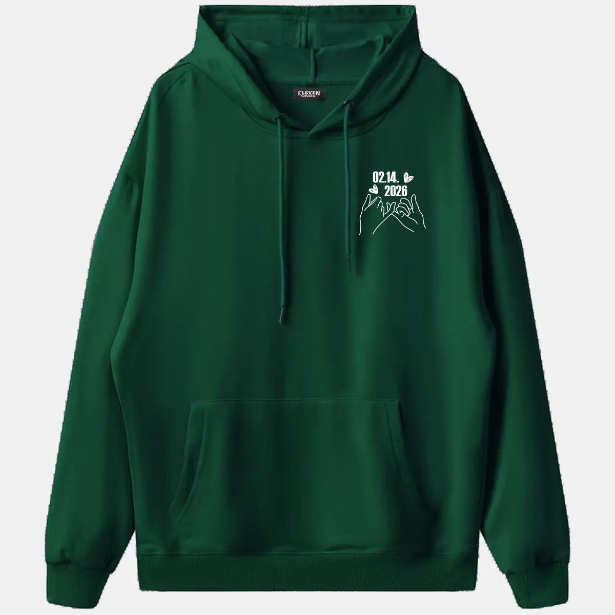 Custom Date Memory Hoodie Eleven Oasis