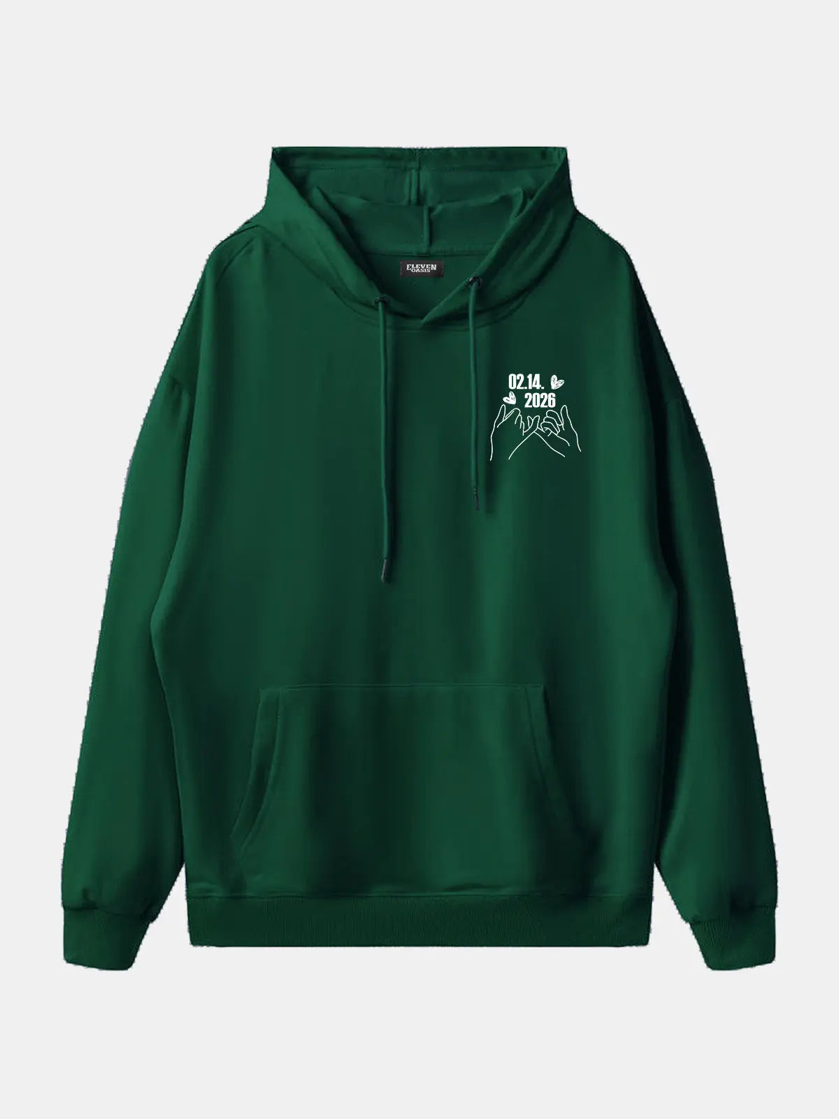 Custom Date Memory Hoodie Eleven Oasis