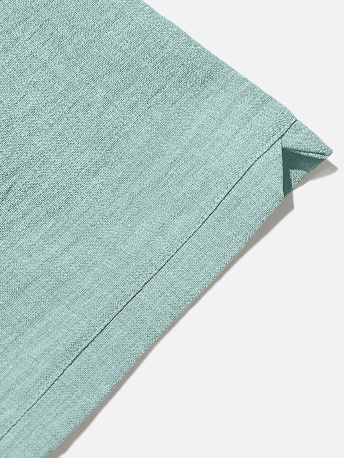 Men's Tonal Button Linen-Blend Short Sleeve Shirt Eleven Oasis