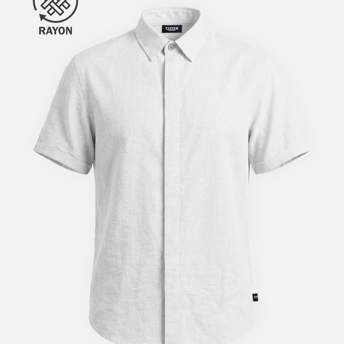 Men's Rayon Blend Classic Short Sleeve Shirt ElevenOasis