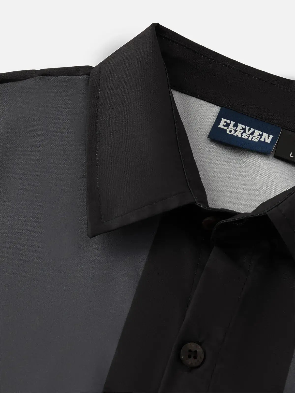 Men's Basic 50s Style Bowling Short Sleeve Shirt ElevenOasis