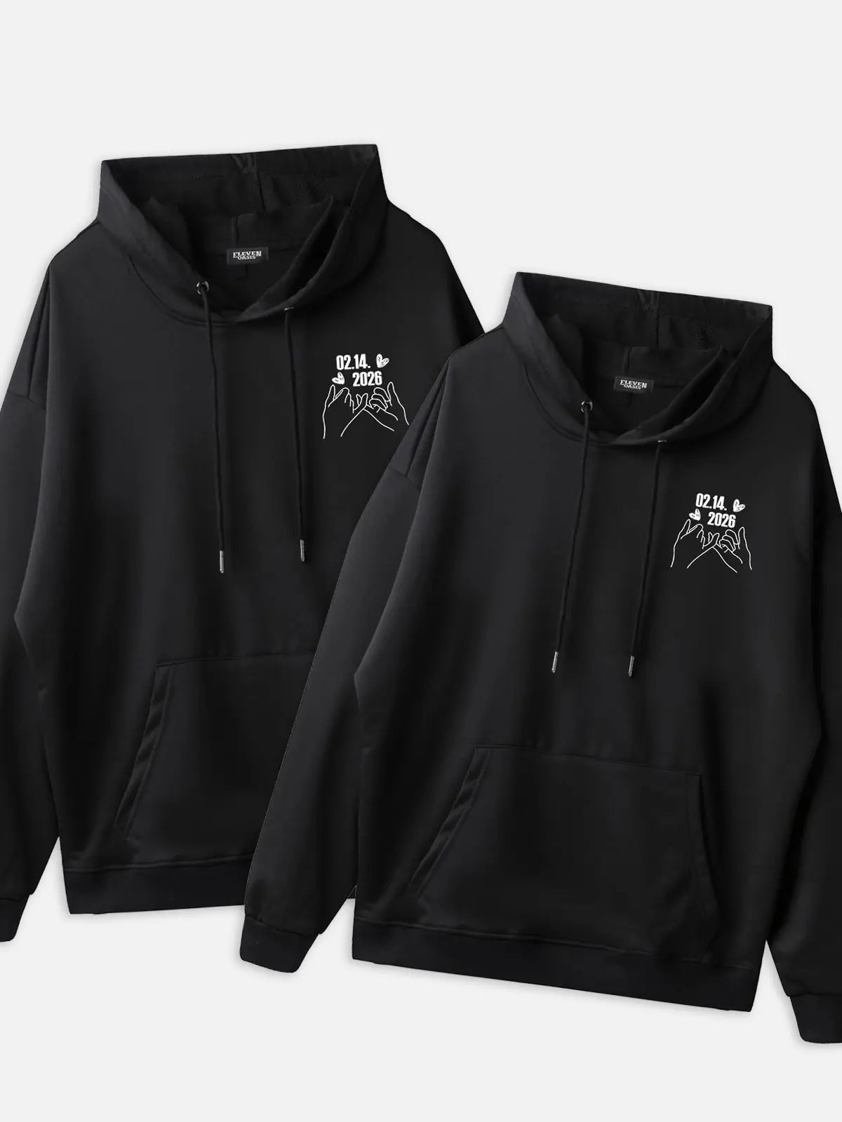 Custom Date Memory Hoodie Eleven Oasis