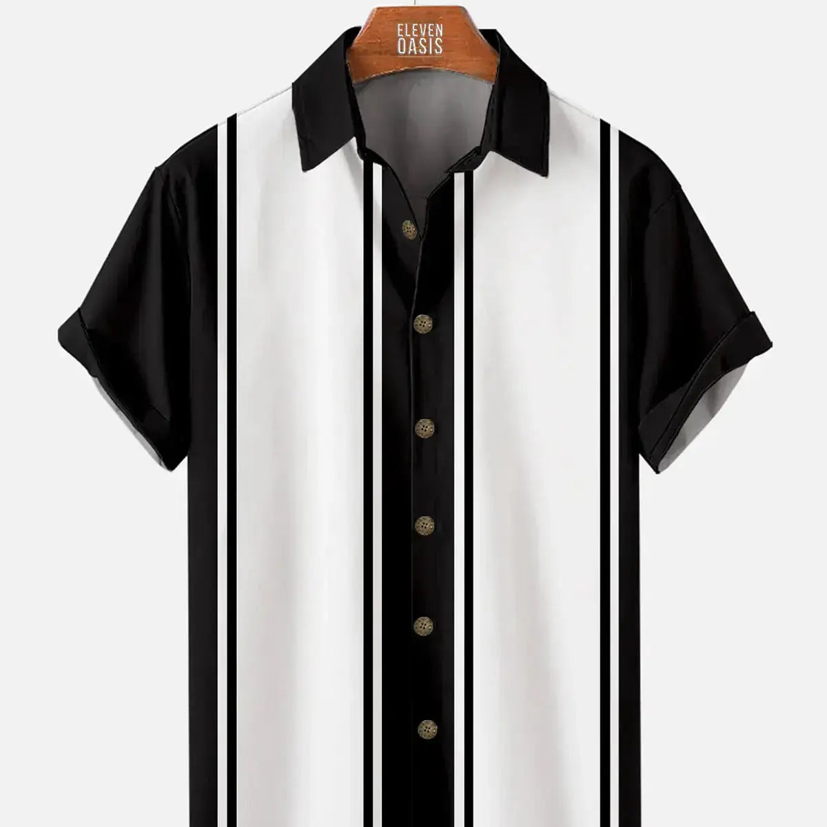 Classic Striped Men's Short Sleeve ShirtMens short sleeve shirts Big and tall Mens shirts Short sleeve shirts for men Mens 4xl shirts Casual short sleeve shirts