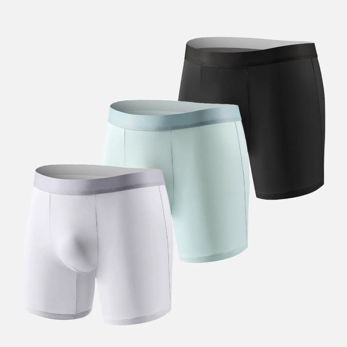 Men's Seamless Long-Leg Boxer Briefs Eleven Oasis