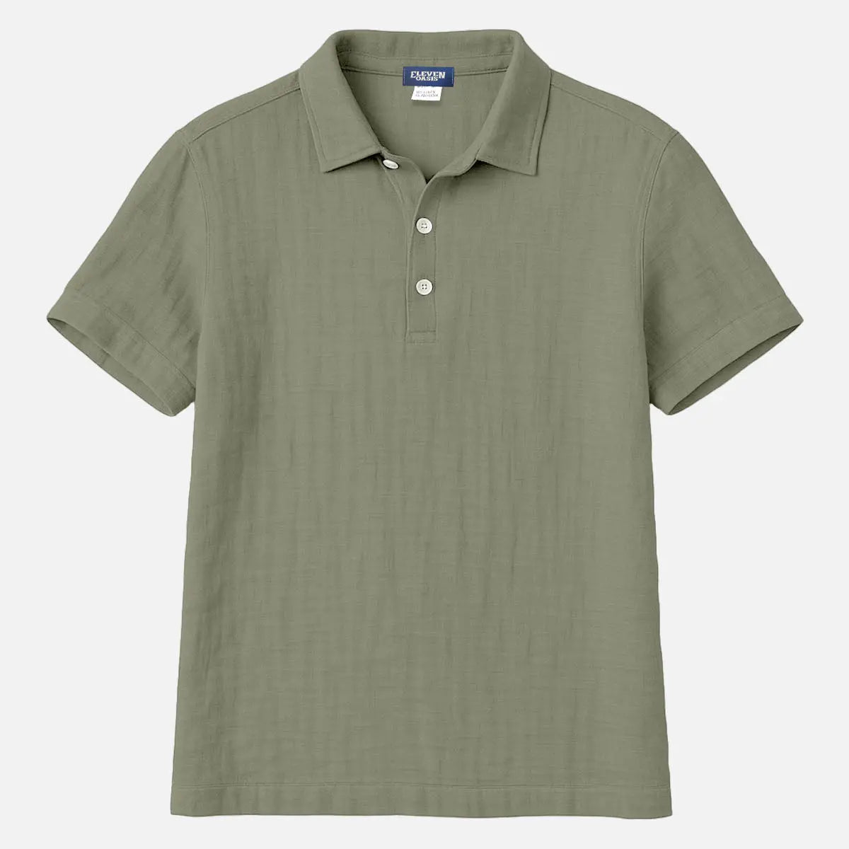 Men's Linen Blend Polo Shirt Eleven Oasis