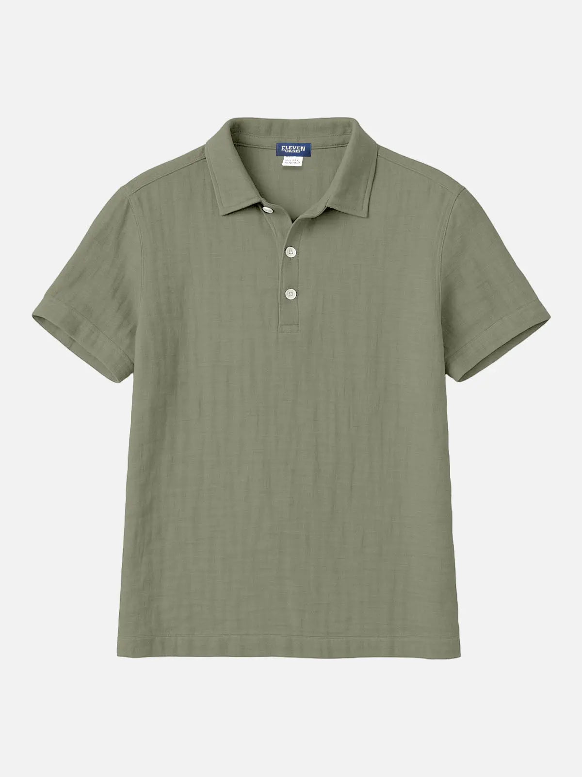 Men's Linen Blend Polo Shirt Eleven Oasis