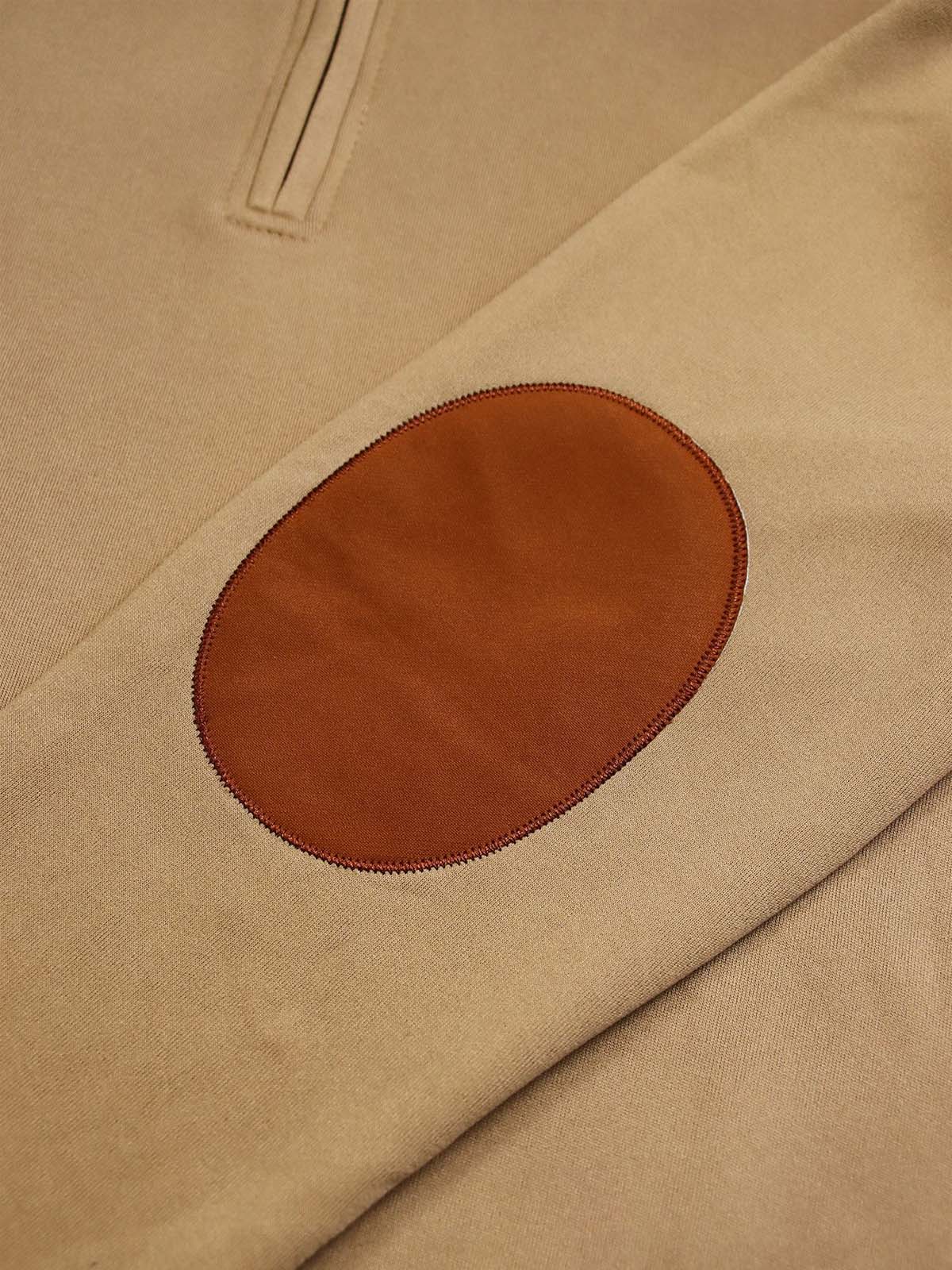 Men's Sherpa Collar Quarter-Zip Fleece Pullover Sweatshirt ElevenOasis