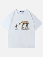 Star Wars Funny AT-AT Walker Robot Dialogue Cotton T-Shirt Eleven Oasis