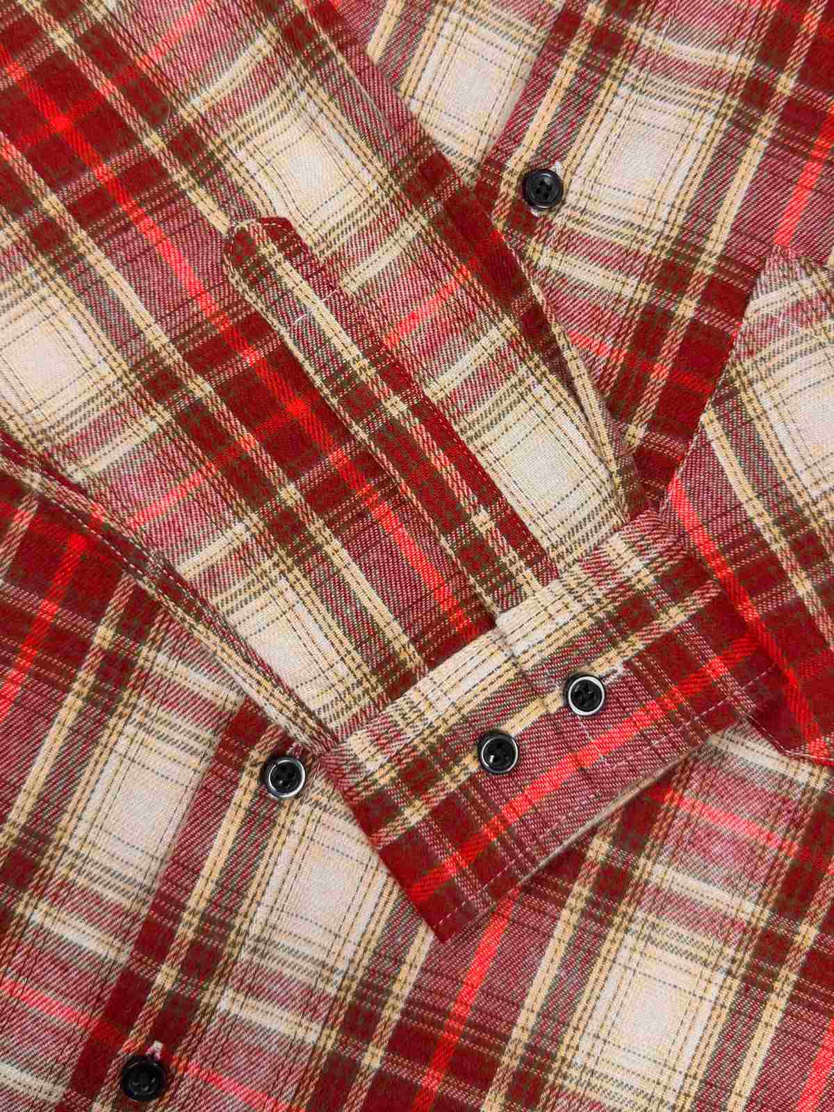 Men's Brushed Heritage Plaid Single Pocket Long Sleeve Shirt Eleven Oasis