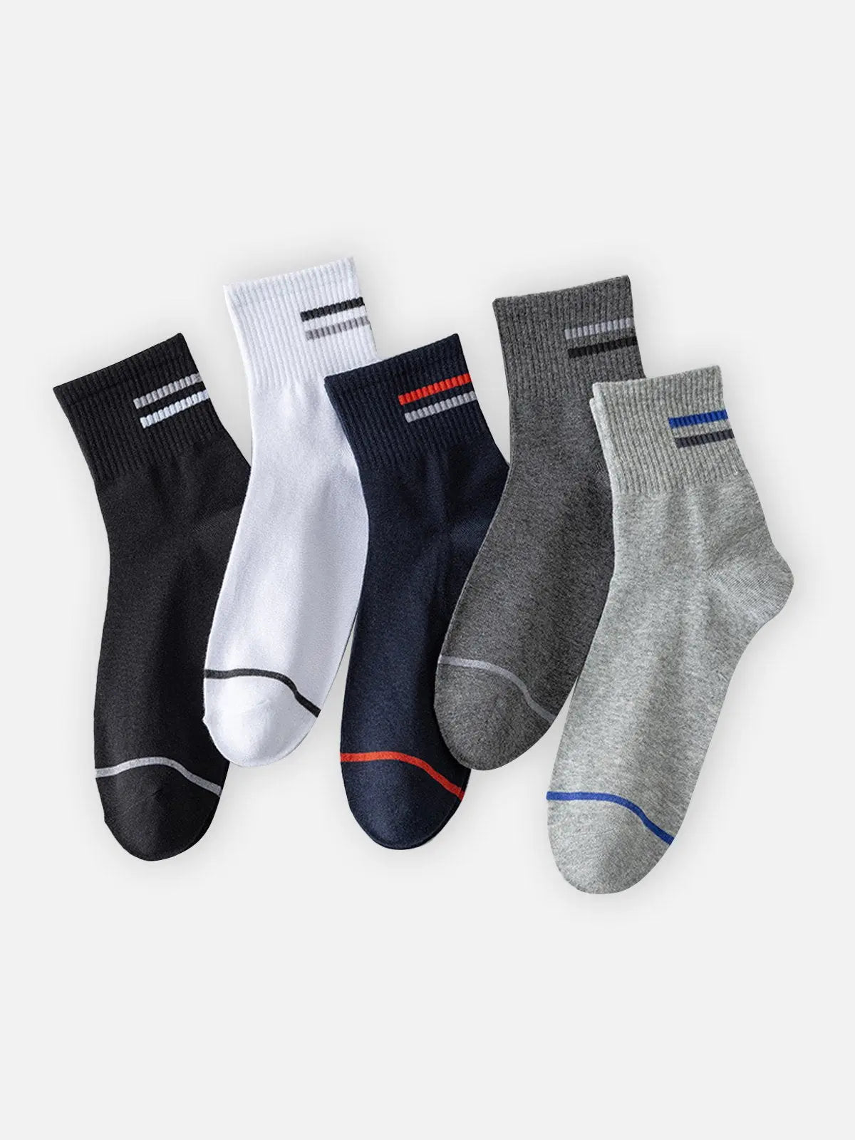 Men's All-Season Crew Socks 5-Pack Eleven Oasis