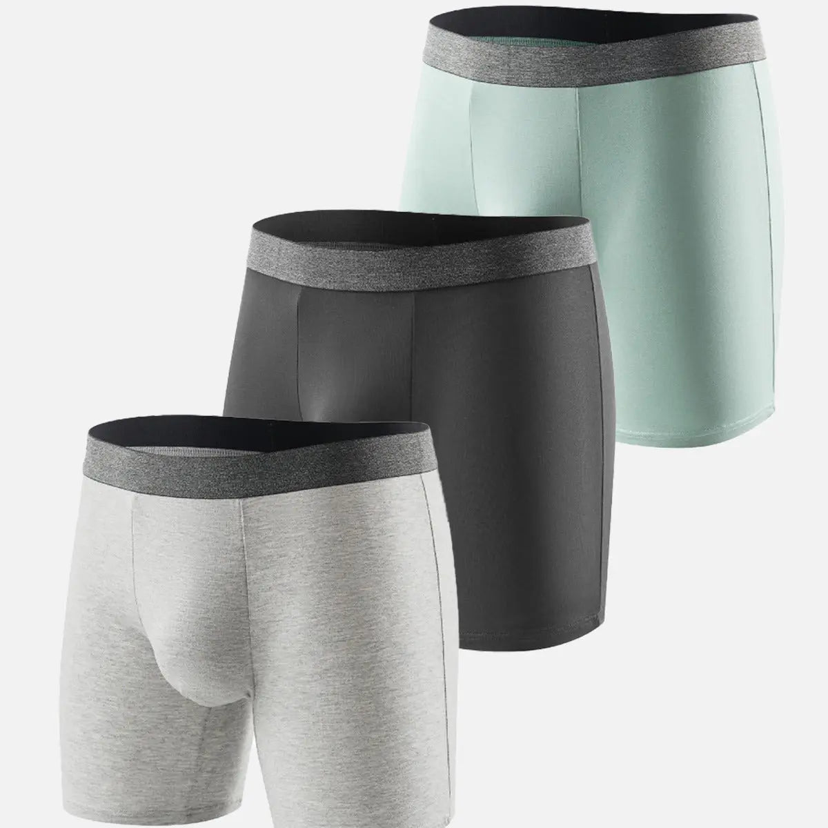 Men's Long-Leg Stretch Boxer Briefs Eleven Oasis