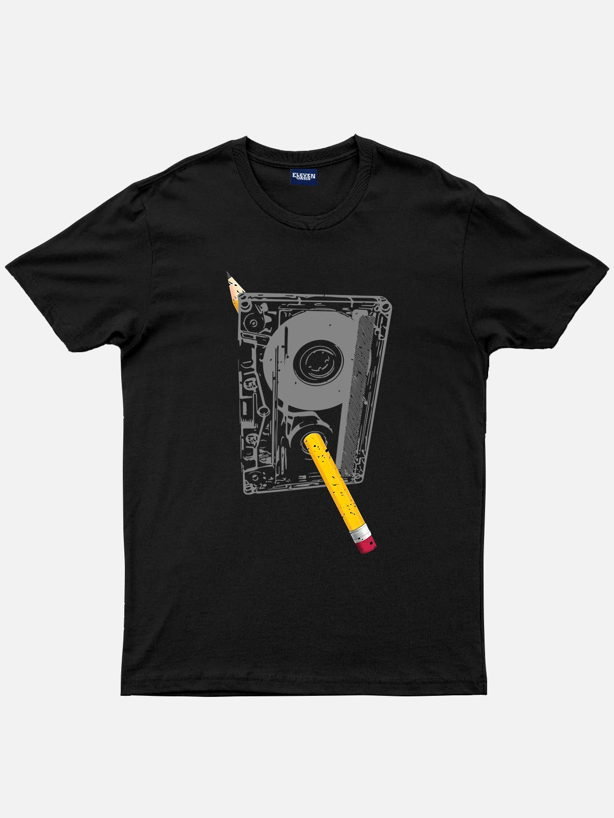 Cassette Rewind Cotton Short Sleeve Shirt Eleven Oasis