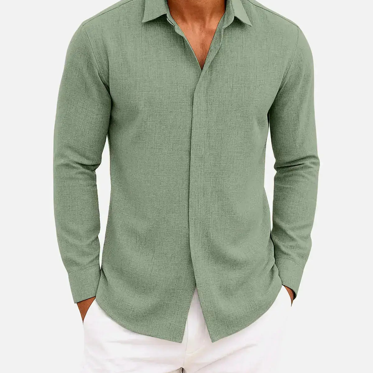 Men's Classic Everyday Long Sleeve Shirt ElevenOasis