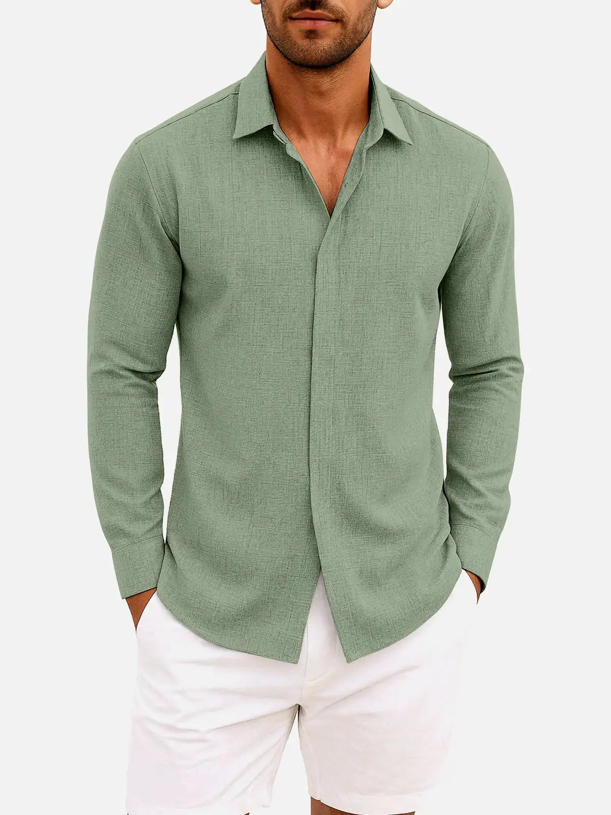 Men's Classic Everyday Long Sleeve Shirt ElevenOasis